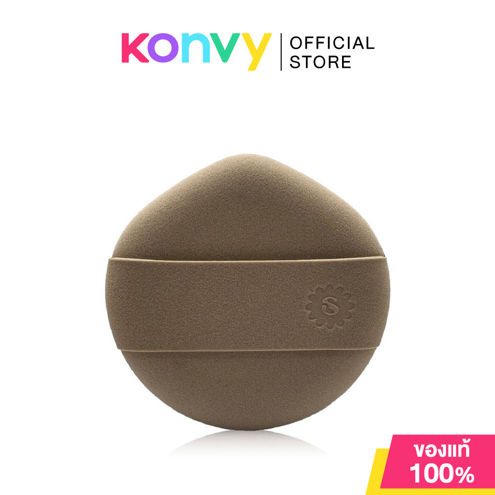 SUPERMOM Water Drop Double-Side Puff 1pc #123 พัฟรองพื้น มีตลับใส่แถมให้ ซุปเปอร์มัม.