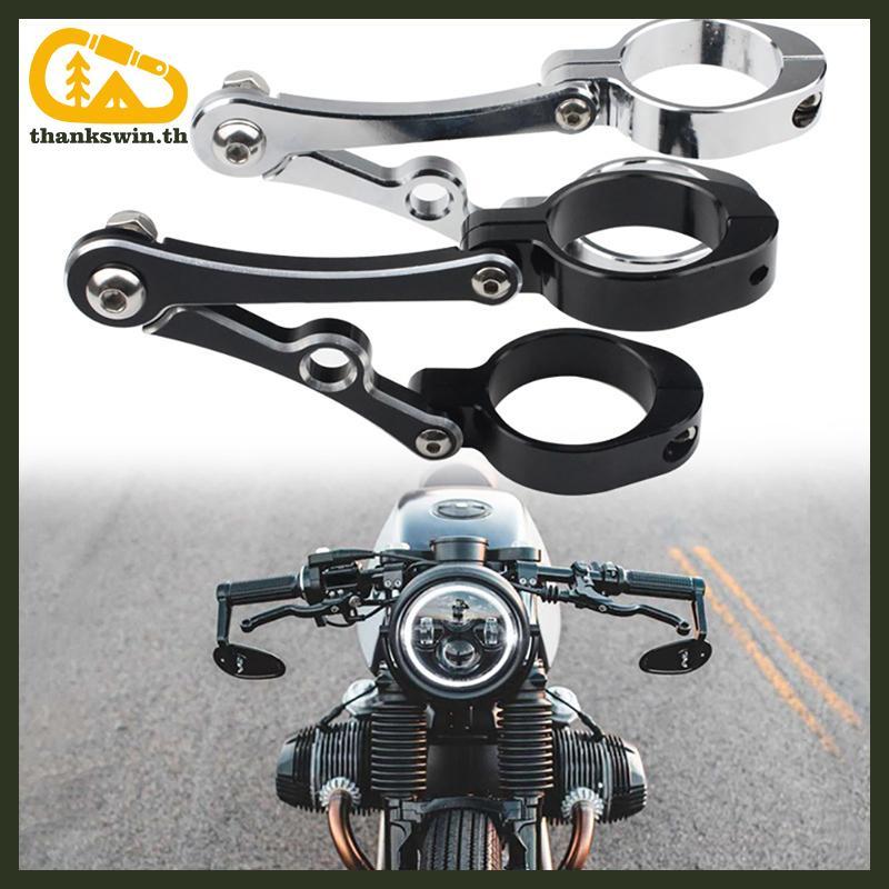 Thankswin 39 มม.-41 มม.CNC ส้อมหลอด Spotlight สําหรับ Harley Cafe Racer Chopper Bobber Universal Cla