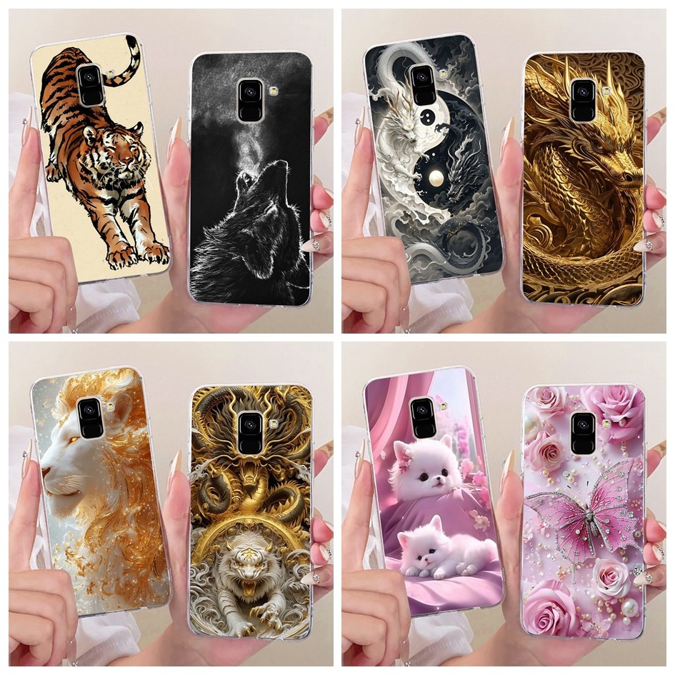 SAMSUNG สําหรับSamsung Galaxy A8 A8 + 2018 เคสโทรศัพท์SM-A530F SM-A730FซิลิโคนกันกระแทกสําหรับSamsun