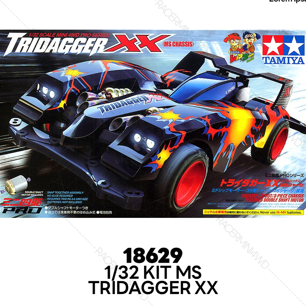 TAMIYA 18629 Mini 4WD PRO Tridagger XX (MS Chassis)