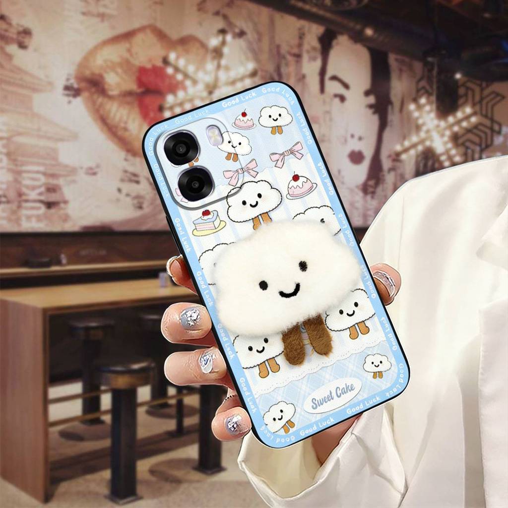 Anti-ฝุ่นTPUเคสโทรศัพท์สําหรับOPPO A6X 4G Global/5G Globalทนทานเย็บปักถักร้อยซิลิโคนแฟชั่นการออกแบบส