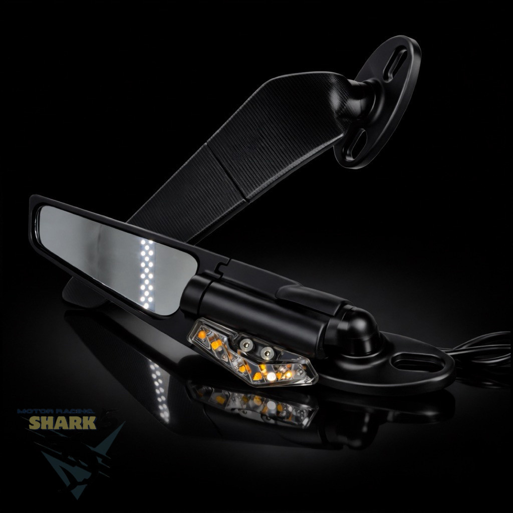 กระจกวิงแต่ง พร้อมไฟเลี้ยวในตัว สำหรับ CBR150R CBR250R CBR300R CBR400R CBR500R