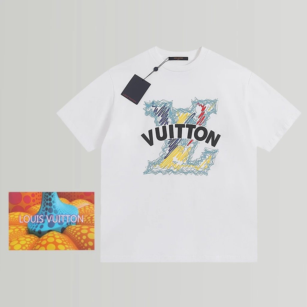 L * V2026 Star Round Neck Short Sleeve T-Shirt Couple Style Men Style O5J7