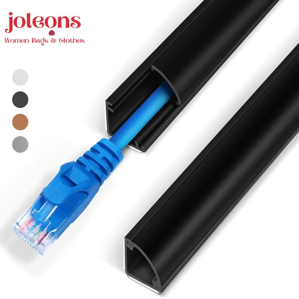 JOLEONS มุมสายคอนซีลเลอร์,สีสามเหลี่ยมสาย Hider,คุณภาพสูง 100 ซม.Universal PVC Wire Cover Wall Floor