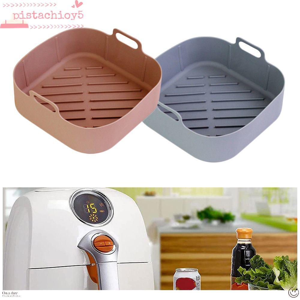 PISTACHIO สําหรับหม้อทอดอากาศพิซซ่าจานย่างหม้อถาดทําอาหารแบบใช้ซ้ําได้ตะกร้าอบ