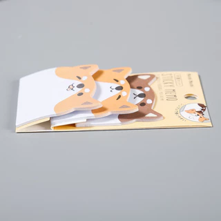 กระดาษโน้ตแบบมีกาว ลายรูปสัตว์การ์ตูน อุปกรณ์สำนักงาน นักเรียน ที่จดบันทึก ออฟฟิศ พร้อมส่ง