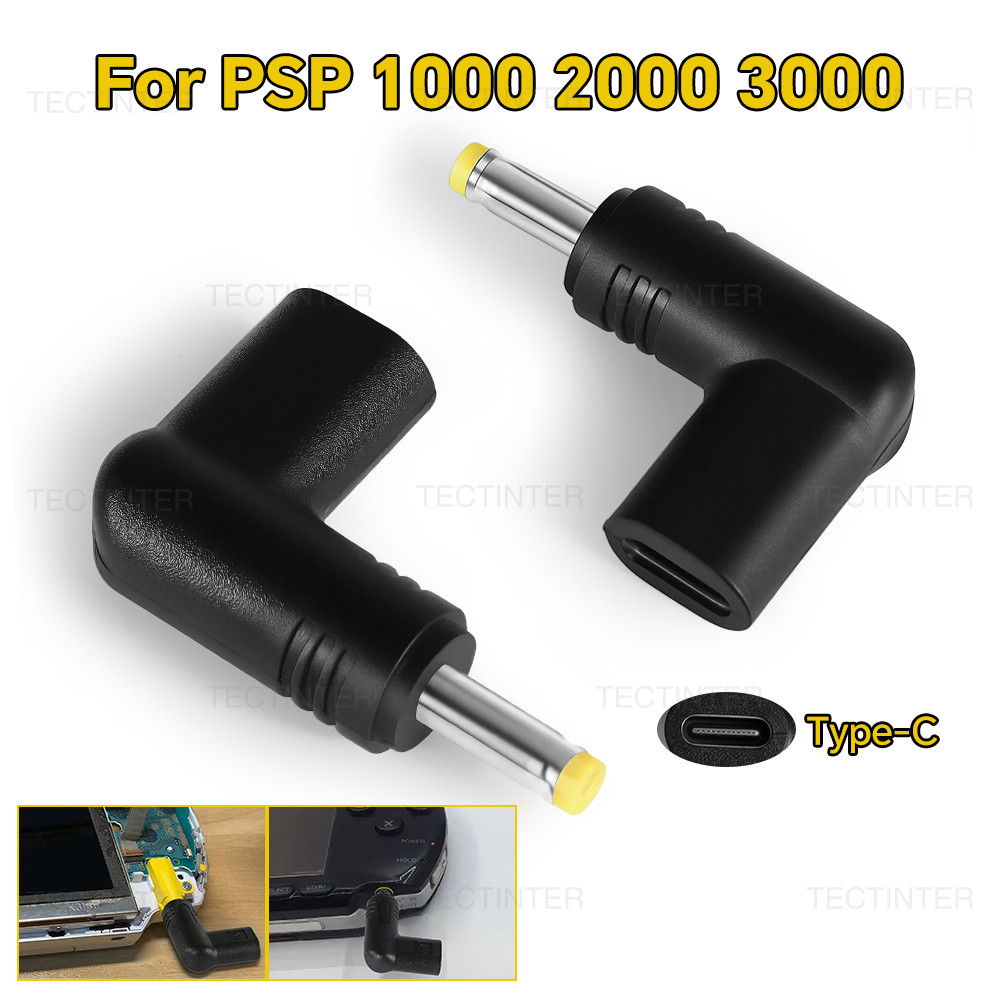 5V Type-C ถึง DC ชาร์จอะแดปเตอร์แปลงสําหรับ PSP 1000/2000/3000 คอนโซลเกม DC แจ็คปลั๊กอะแดปเตอร์ชาร์จอุปกรณ์เสริม
