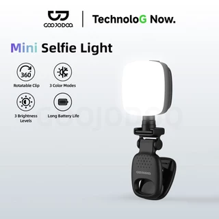 GOOJODOQ Selfie Fill Light 3 Color Modes & 3 Brightness Levels True-to-Life Skin Tones Secure Clip with Flexible Angles