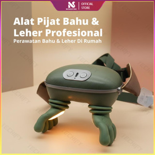 Alat Pijat Leher dan Bahu Elektrik Professional Massage Shoulder Neck Massager Portable Getar Panas Infrared Relaksasi Otot Pegal Nyeri Kaku Terapi Di Rumah Multifungsi Ergonomis Tali Adjustable Cocok Untuk Kerja Kantor Driver Lansia Pria Wanita