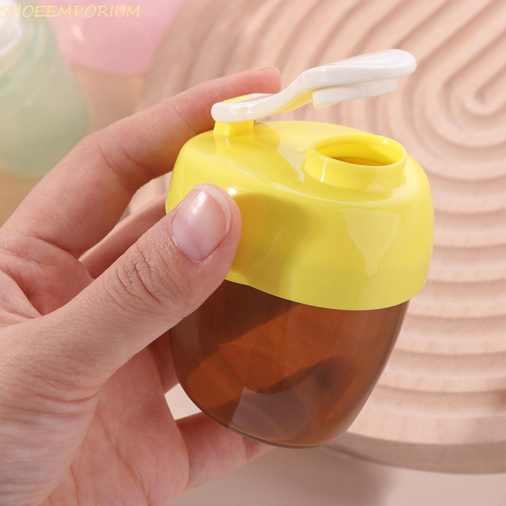 SHOEEMPORIUM Toddle Snacks Container, Feeding Lunch Box Essential Cereal Baby Milk Powder Spoon Seal