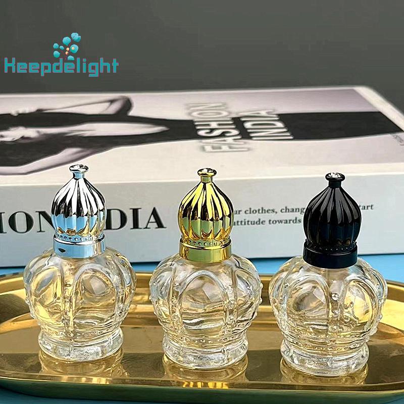 [Keepdelight] 15ml Gold Glass Mini Vintage Transparent Empty Sample Vial Bottles Refillable Bottles 