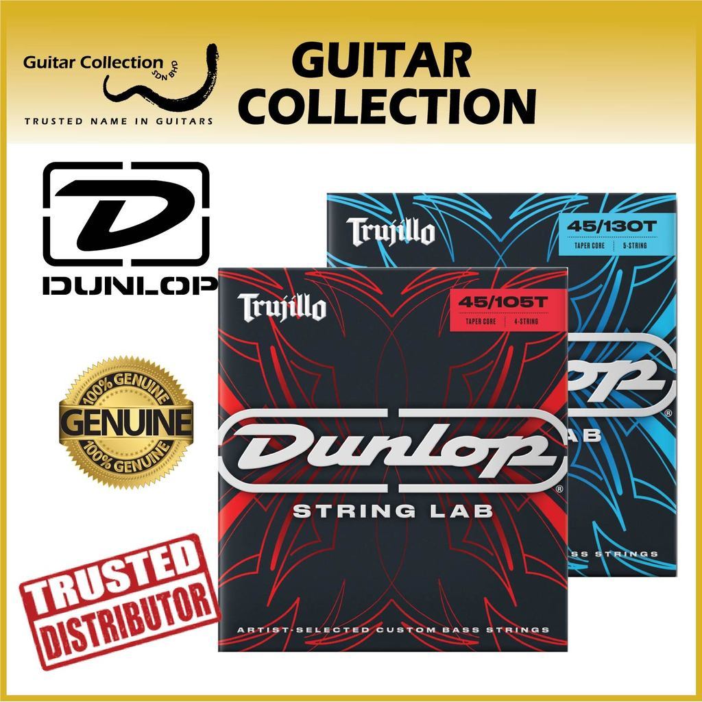 Jim Dunlop Robert Trujillo String Lab Tapered Bass Guitar Strings 4-String / 5-String (RTT45105T / R