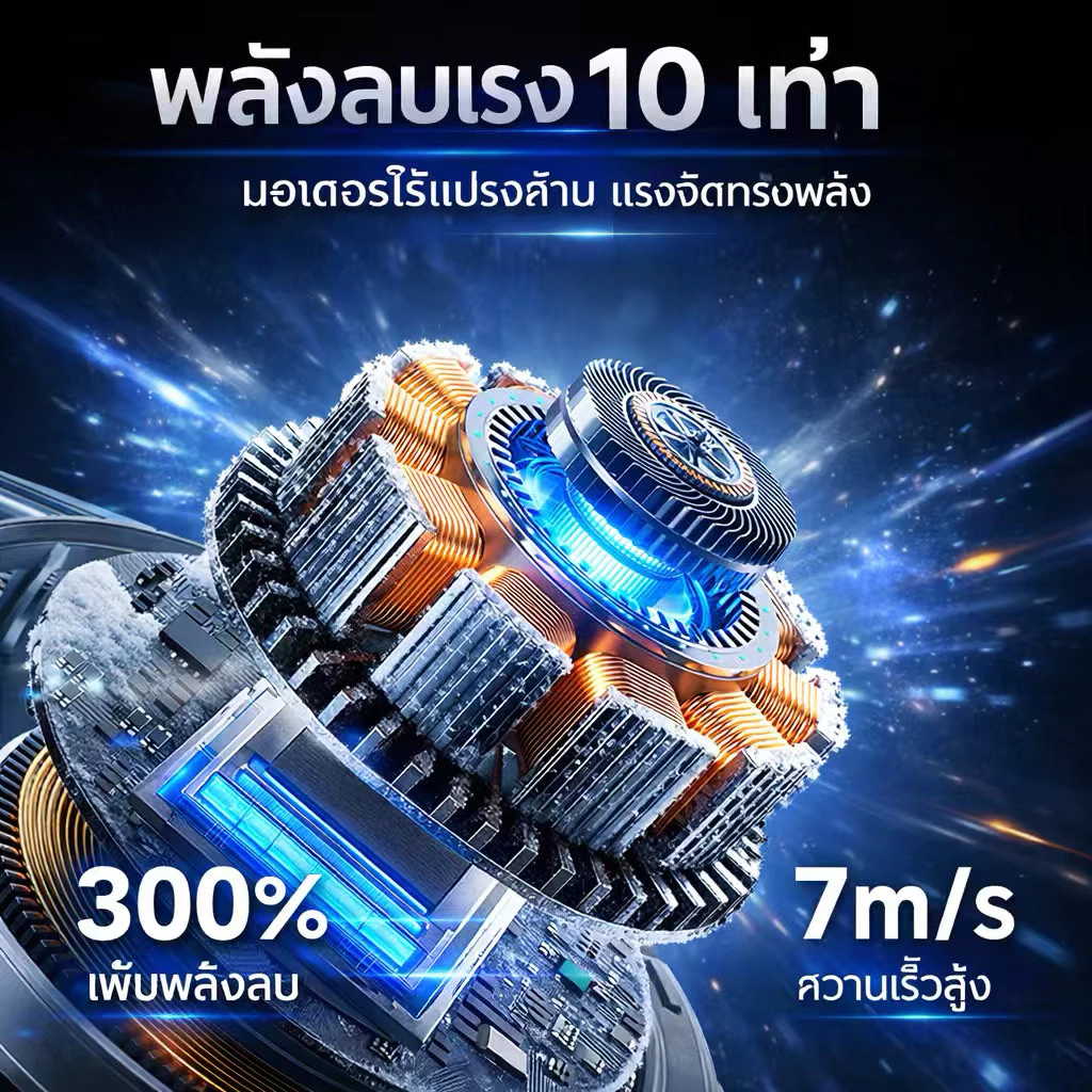 พัดลมพกพา FS02 Ultra ปรับลม 199 ระดับ คล้องคอ มีหน้าจอ เสียงเงียบ thumbnail 8