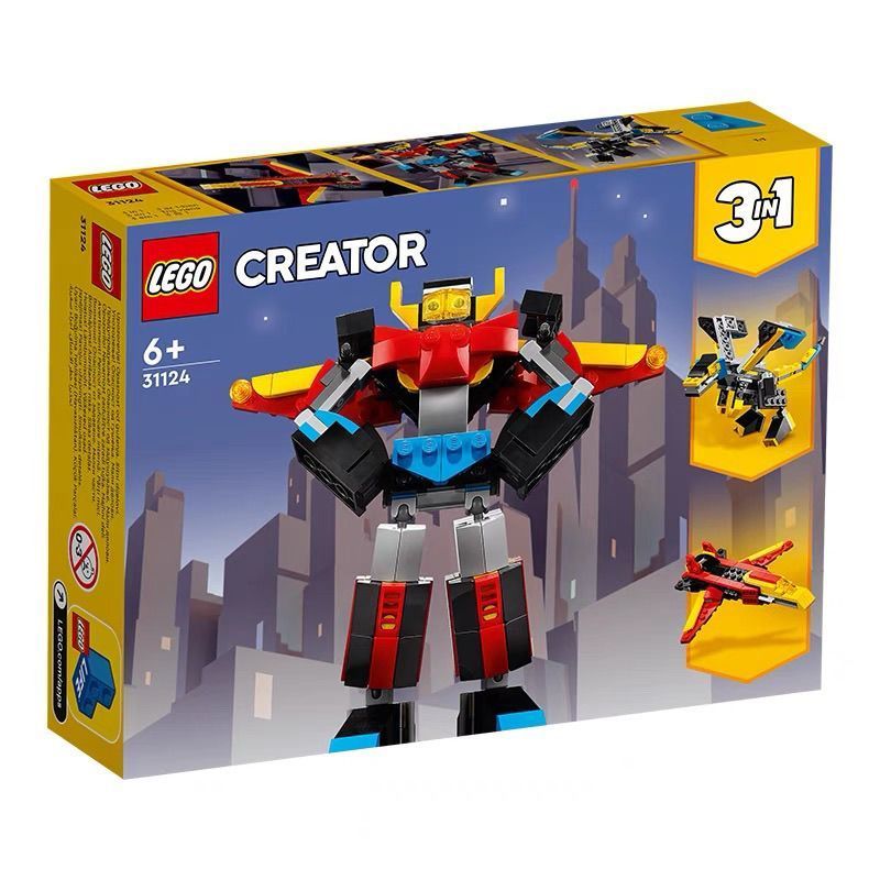 LEGO 31124 LEGO Building Block Toy Creative Three-in-One Series Super Robot