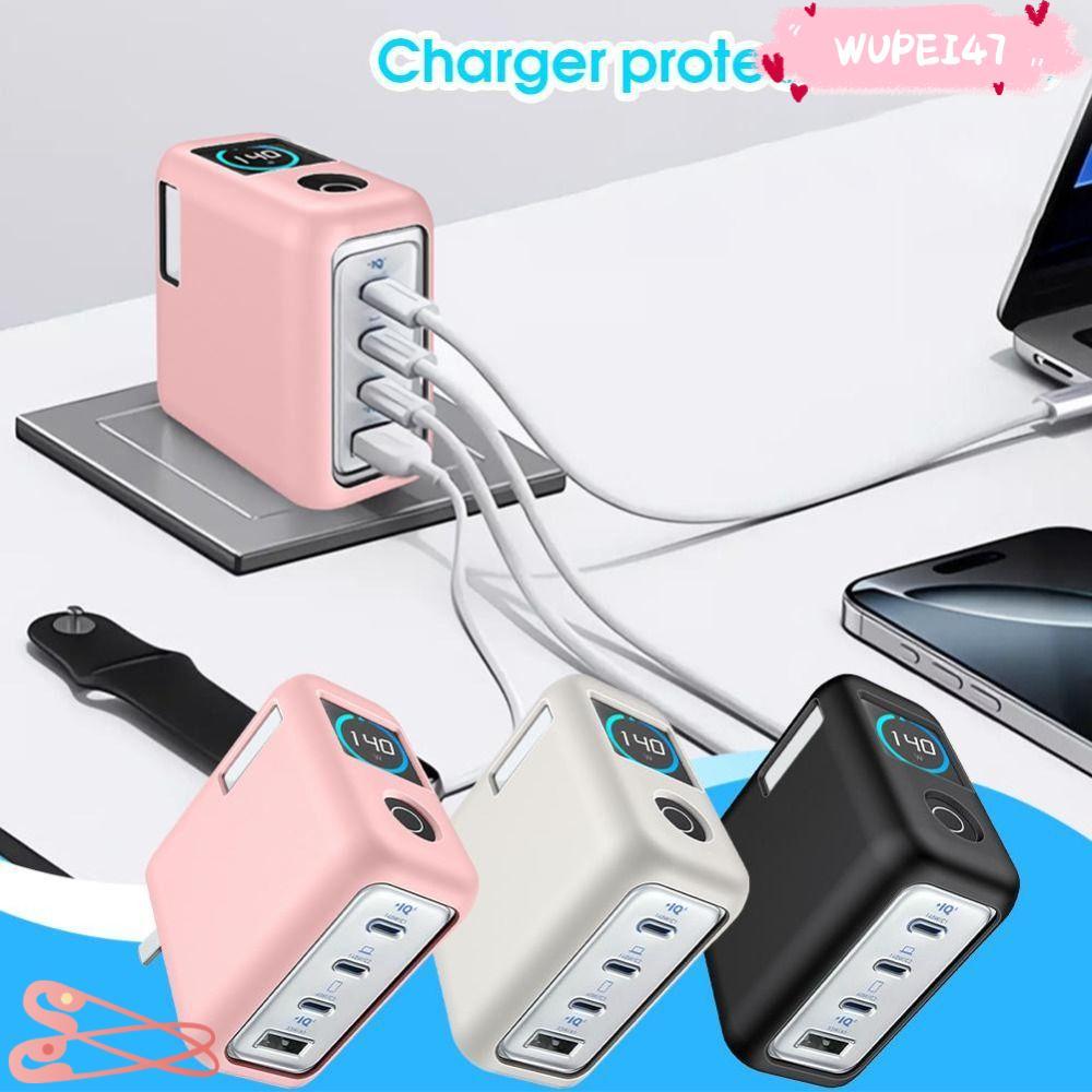 WUPEI47AD ป้องกัน, ซิลิโคนกันฝุ่นกันกระแทก, คุณภาพสูงแบบพกพาสีทึบกระเป๋าถือนุ่มสําหรับ Anker Zolo 14