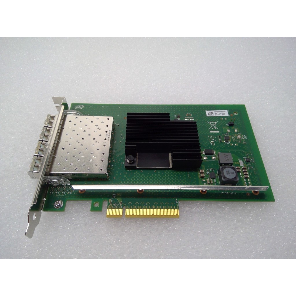 Intel X710-DA4 FH 10GBe SFP+ อะแดปเตอร์เซิร์ฟเวอร์พอร์ต Quad NIC PCIe x8 3.0 OEM