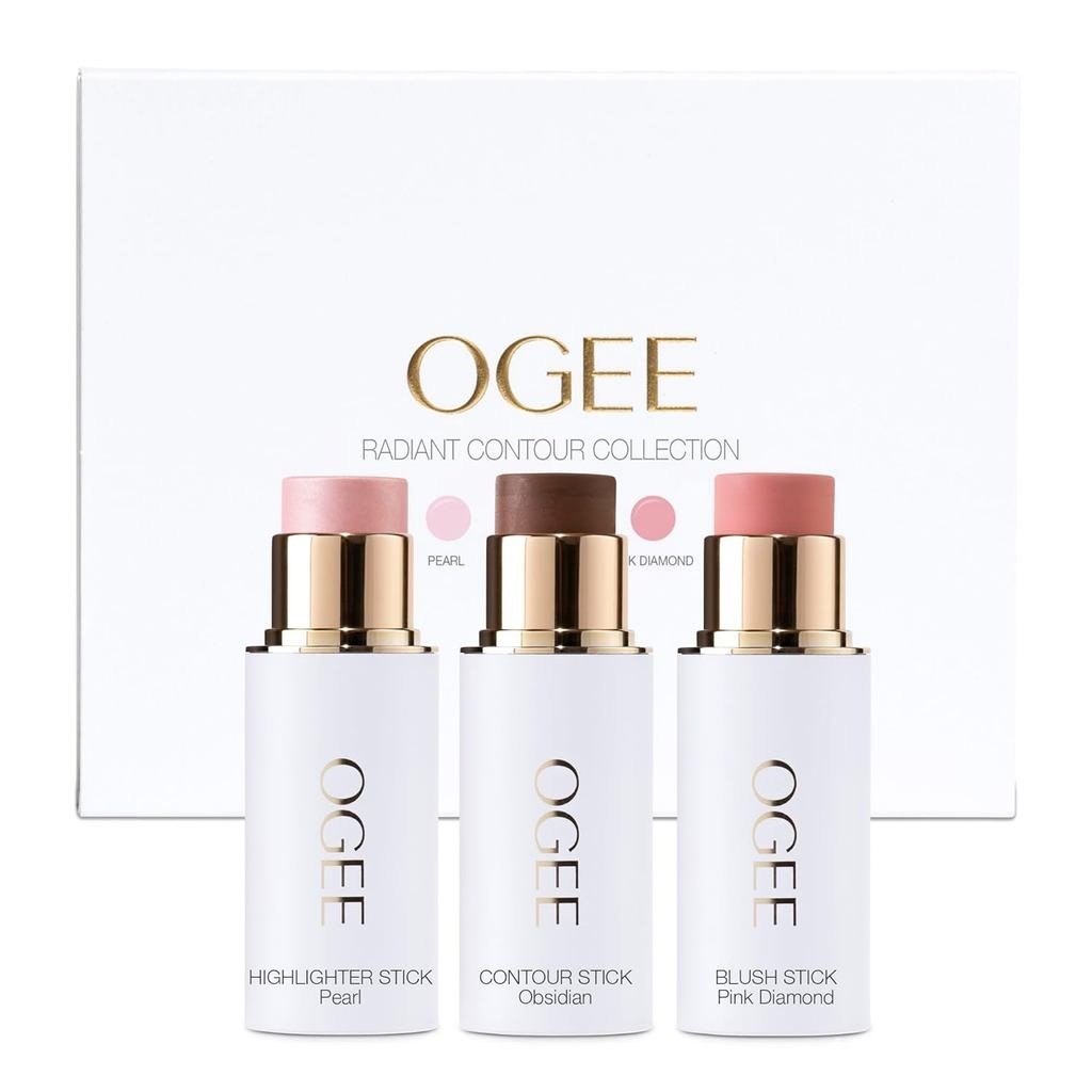 Ogee Face Stick Radiant Collection Trio - Contour Stick Makeup Collection - ได้รับการรับรอง Organic 