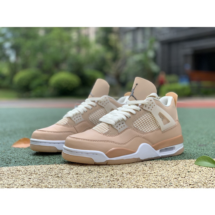2023 ใหม่ขายร้อน Air Jordan 4 Retro Rose Gold AJ4 รองเท้าบาสเก็ตบอล DJ0675-200