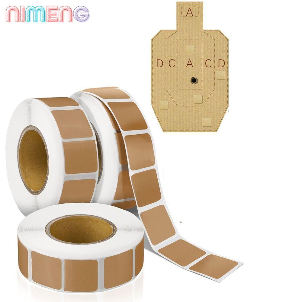 สติ๊กเกอร์เป้าหมาย NIMENG ติดด้วยตนเองสําหรับแปะสี่เหลี่ยมระยะไกลและสั้น ฉลาก เป้าหมายช่วงกลางแจ้ง สติ๊กเกอร์เป้าหมาย