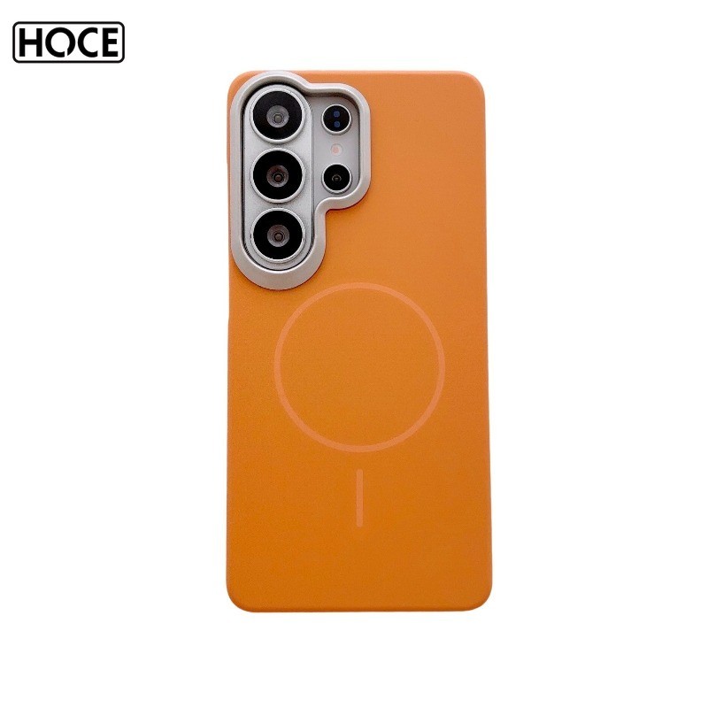 HOCE Matte Hard PC กรอบโลหะเคสโทรศัพท์แม่เหล็กสําหรับ Samsung Galaxy S26 Ultra S25 S23 S22 S24 กันกระแทก