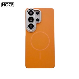 HOCE Matte Hard PC กรอบโลหะเคสโทรศัพท์แม่เหล็กสําหรับ Samsung Galaxy S26 Ultra S25 S23 S22 S24 กันกระแทก