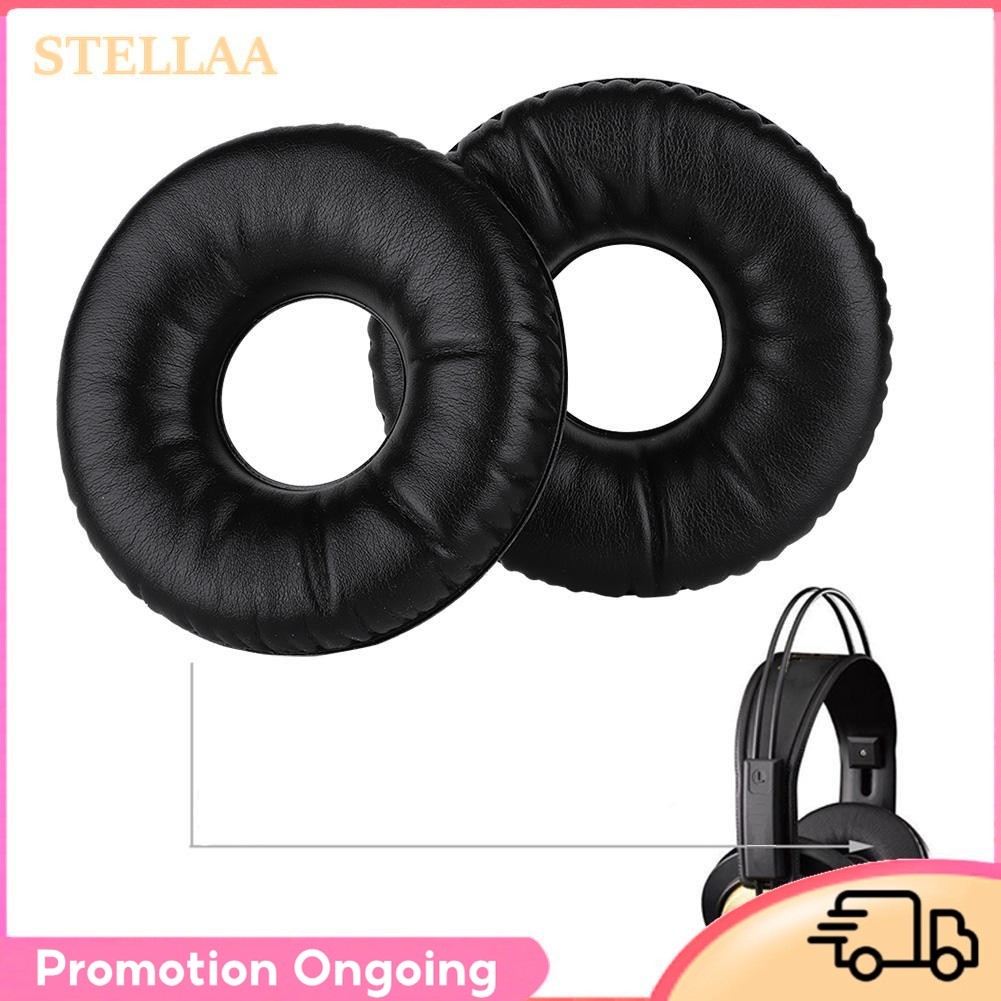 Stellaa Stellaa Famus ผ้าฝ้ายสีดำเปลี่ยน HD หูฟัง Ear Pads เบาะสำหรับ AKG K121 K121S K141 MK II K142