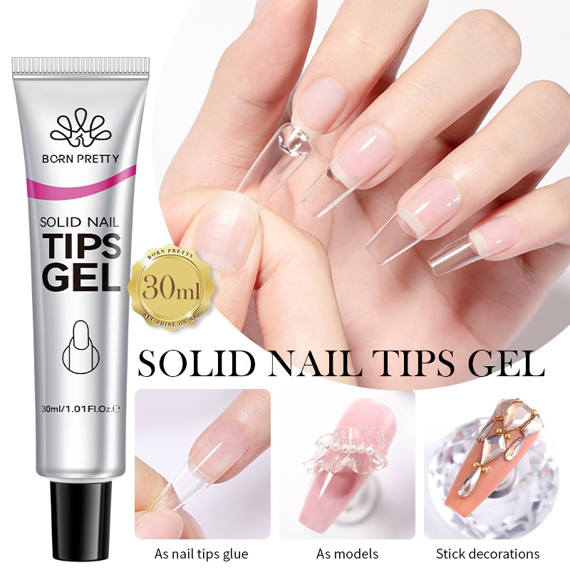 BORN PRETTY 30g Solid Nail Tips Gel Polish Press On Nails Extension แต่งเล็บติดทนนาน