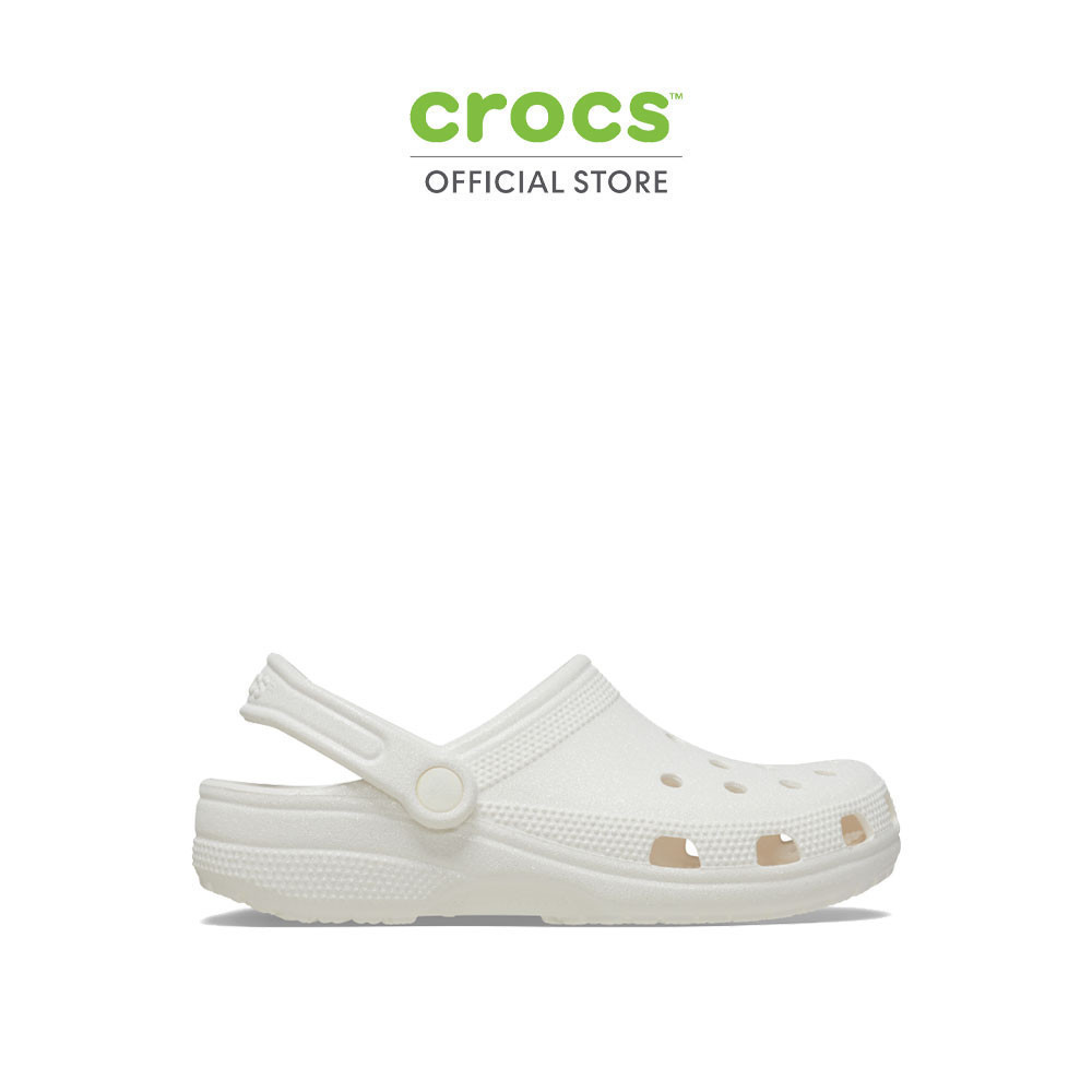 CROCS รองเท้าลำลองผู้ใหญ่ CLASSIC GLITTER CLOG รุ่น 205942100 - WHITE