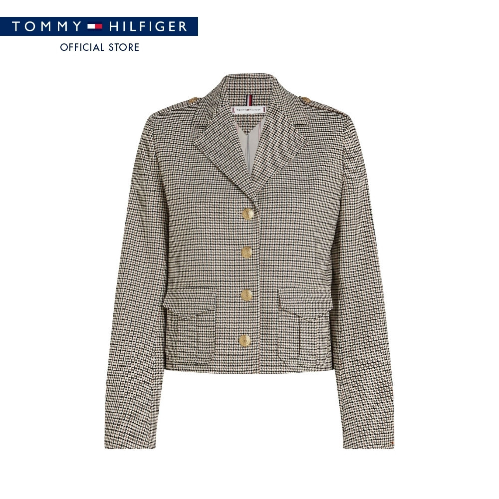 Tommy Hilfiger เสื้อคลุม ผู้หญิง รุ่น WW0WW46895 0F9 - สีเบจ ทรง Regular