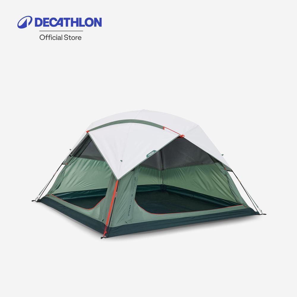 Decathlon Camping Tent Mh100 Ultra Fresh เต็นท์ตั้งแคมป์ รุ่น Mh100 Ultra Fresh สำหรับ 3 คน - Green