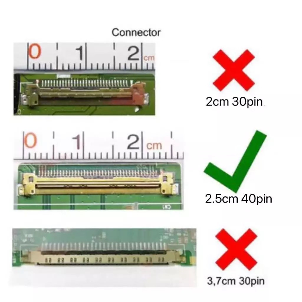หน้าจอ LCD แล็ปท็อป 15.6 นิ้ว LM156LF2F01 LM156LF2F02 LM156LF2F03 40 พิน HP 15-EC 40pins