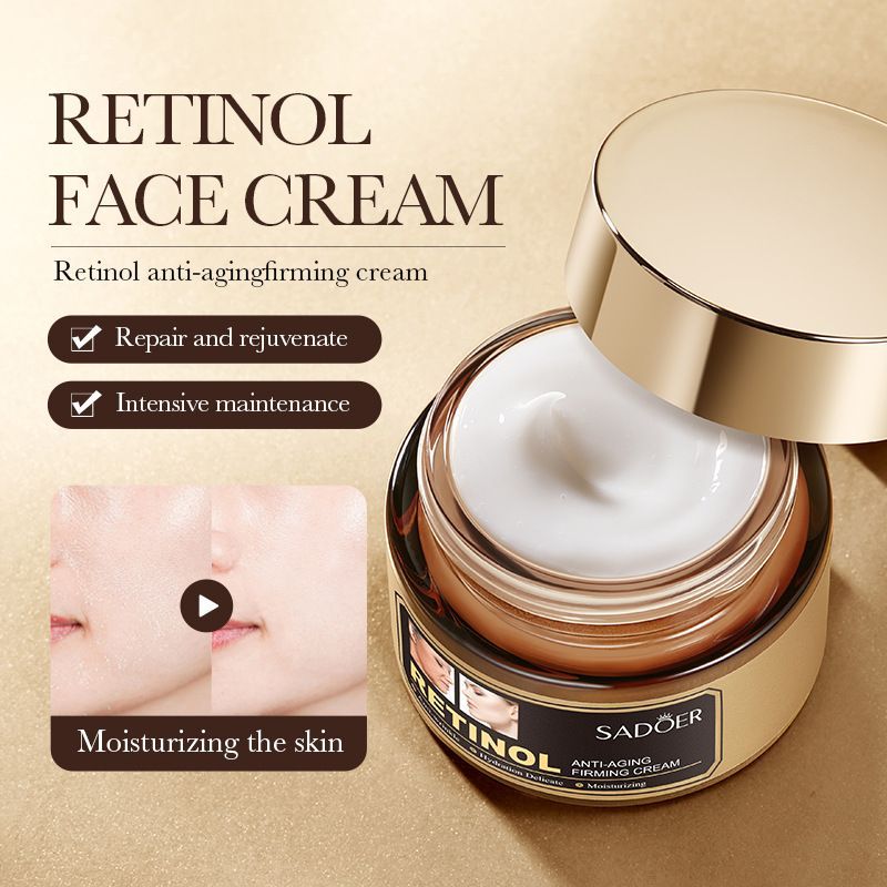 Hot Sale#Retinol Repair Cream50g SADOER Antioxidant, anti-aging, lifting, firming, moisturizing, ski