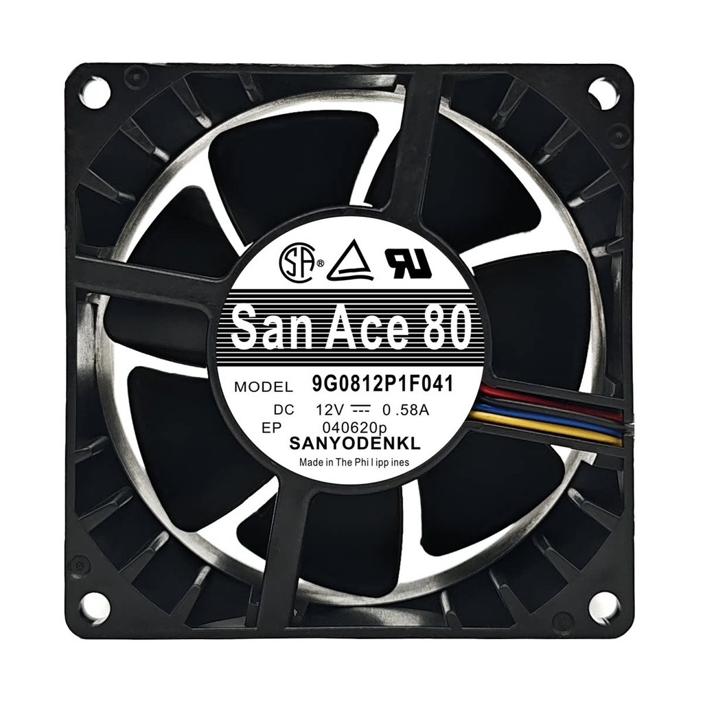 Sanyo 8038 12V 8CM 9G0812P1F041 0.58A 4 สาย PWM อุณหภูมิควบคุมพัดลมระบายความร้อนเงียบ