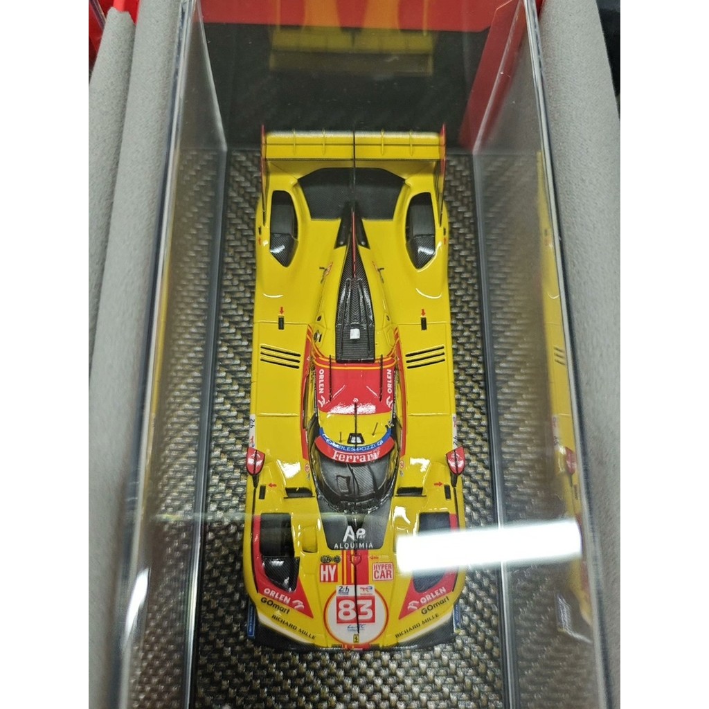 [คลังสินค้าพร้อม] BBR 1: 43 Ferrari 499P 2024 Raman Endurance Championship Simulation Racing Model O