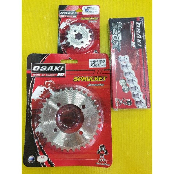 โซ่สเตอร์ spark z y100 420-104-14-34t เลส Osaki โซ่สเตอร์เลส sparkz,y100,fresh