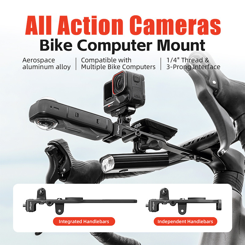 จักรยานคอมพิวเตอร์ Mount Universal น้ําหนักเบาแบบบูรณาการจักรยาน Extension Stand สําหรับ Dji GoPro Insta360 กล้องอุปกรณ์จักรยาน