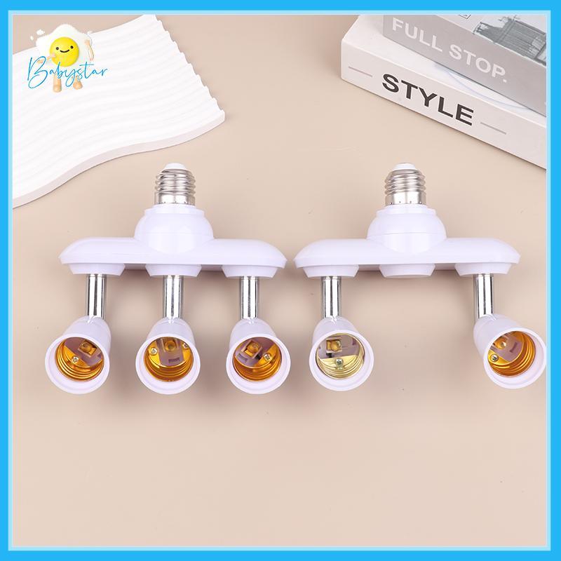 [Inthehot-t] 2/3 In 1 E26 E27 ถึง E26 E27 สกรูหลอดไฟ LED ฐาน Splitter 1 ถึง 2/3 E27 Light Soet Holde
