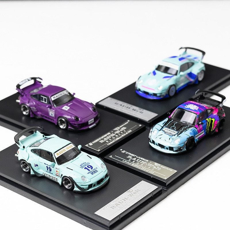 Sw 1/64 Porsche 964 993 RWB กว้าง Luminousรถรุ่นDie-Castingรถของเล่นคอลเลกชันวันเกิดVRLY RE8I
