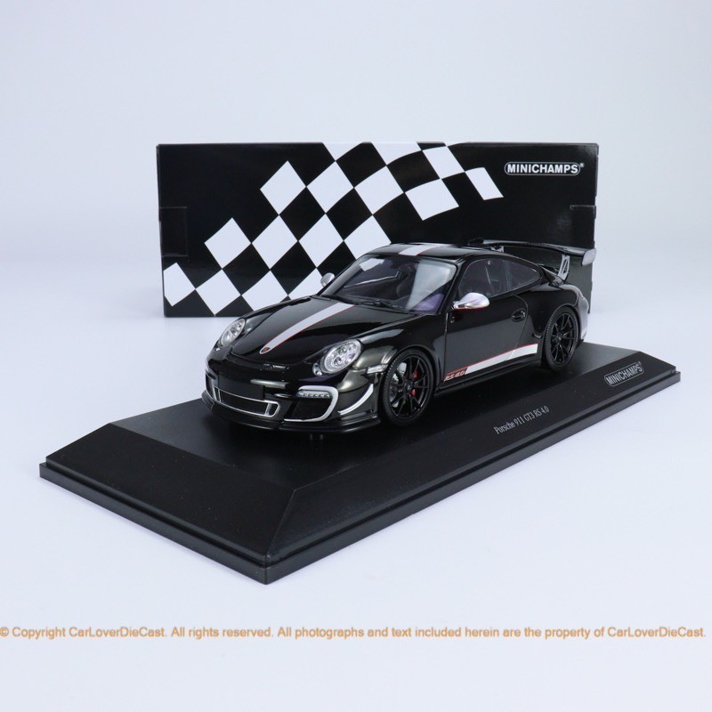 MINICHAMPS/Mini Cut 1: 18 PORSCHE 911 GT3 RS 4.0-2011-สีดําสีดําซีลโลหะผสม 155062220