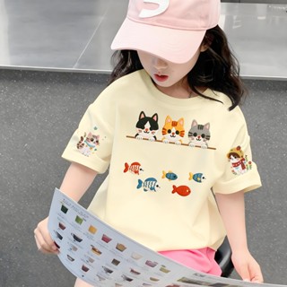 Yout-children เสื้อเด็ก ของเด็ก เสื้อคอกลม cotton ลายพิมพ์ทั…