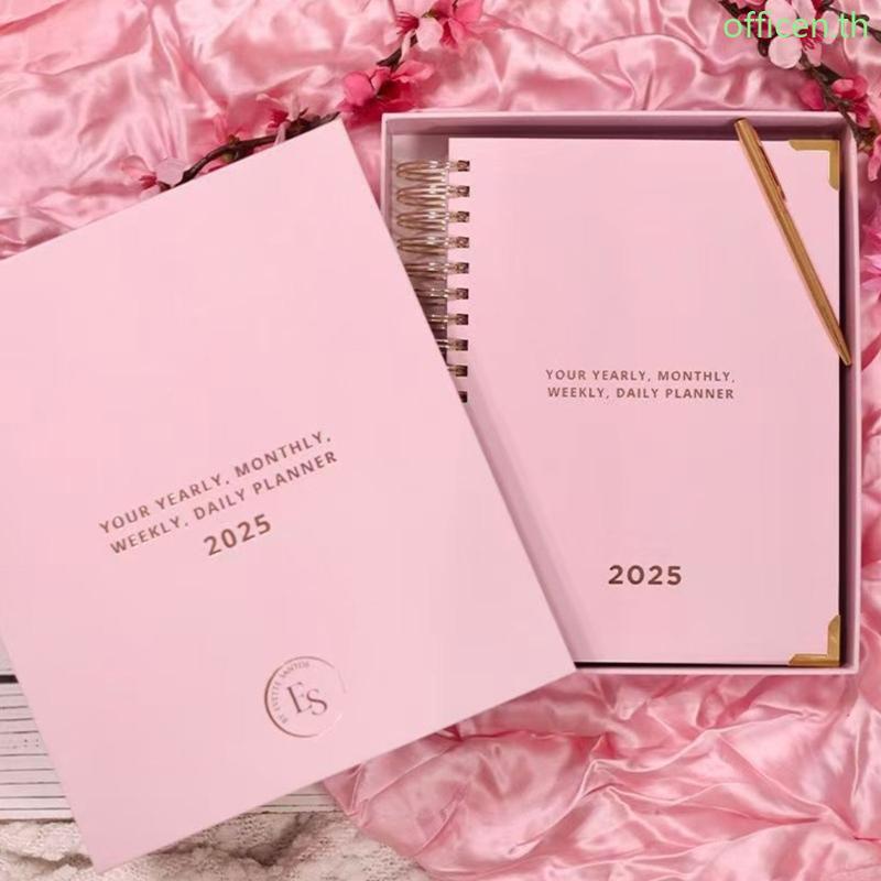 Cen 2025 Coil-binding Budget Planner รายวันรายสัปดาห์รายเดือน Planner สําหรับประหยัดเงิน