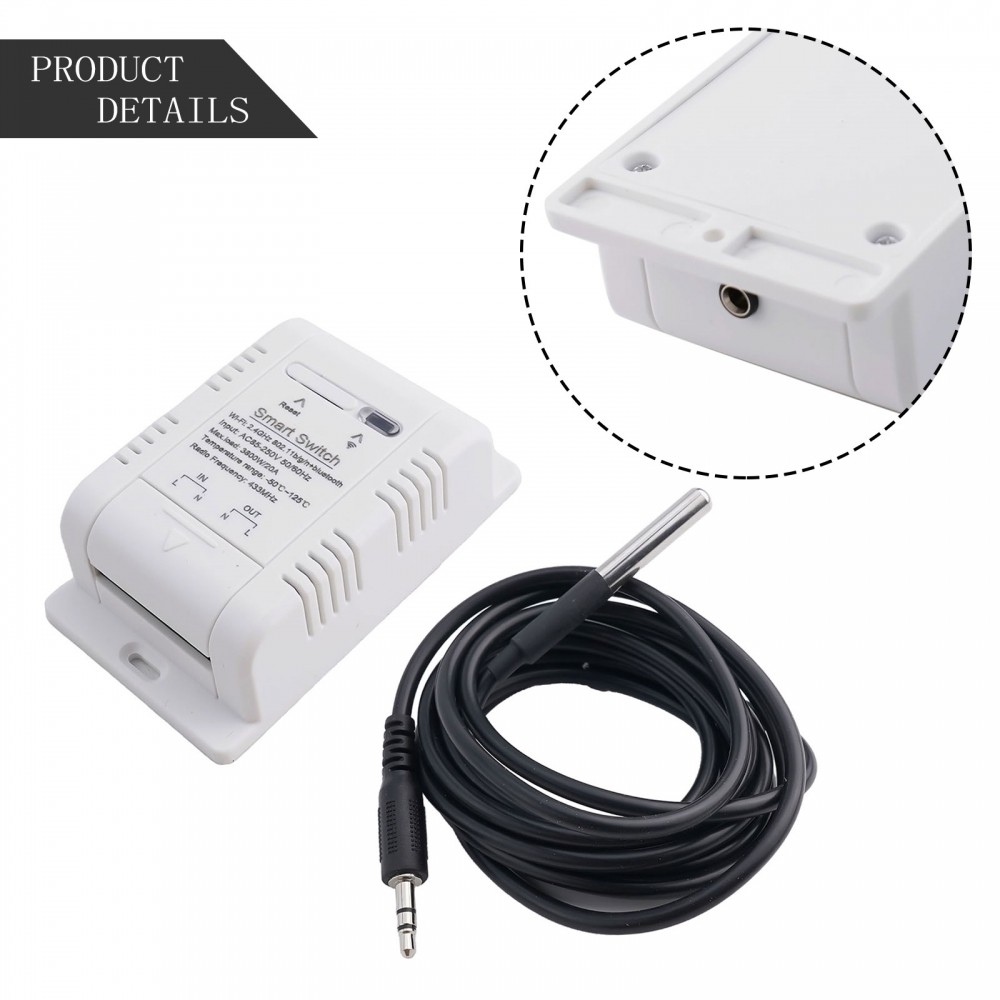 Tuya สําหรับเซ็นเซอร์สวิตช์อุณหภูมิอัจฉริยะ RF433 สําหรับประหยัดพลังงาน