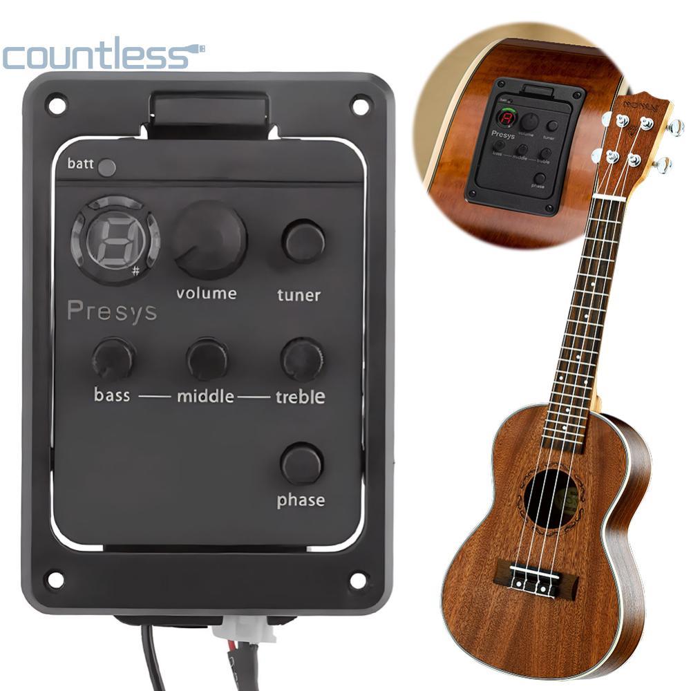 กีต้าร์โปร่ง Pickup กีต้าร์โปร่ง Equalizer แบตเตอรี่ขับเคลื่อน Pickup Tuner Digital Tuner Pickup Gui