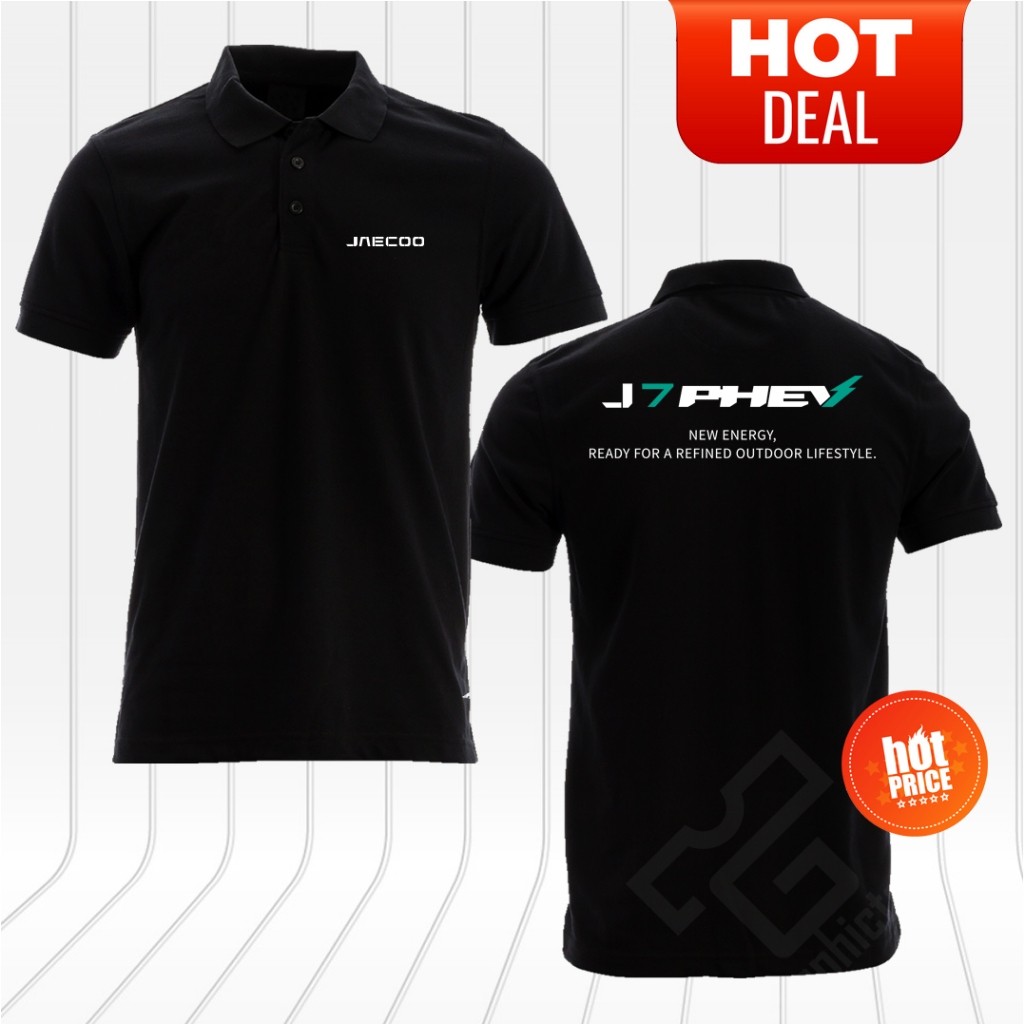 Polo Cotton Unisex Short Sleeve New JAECOO J7 PHEV Logo