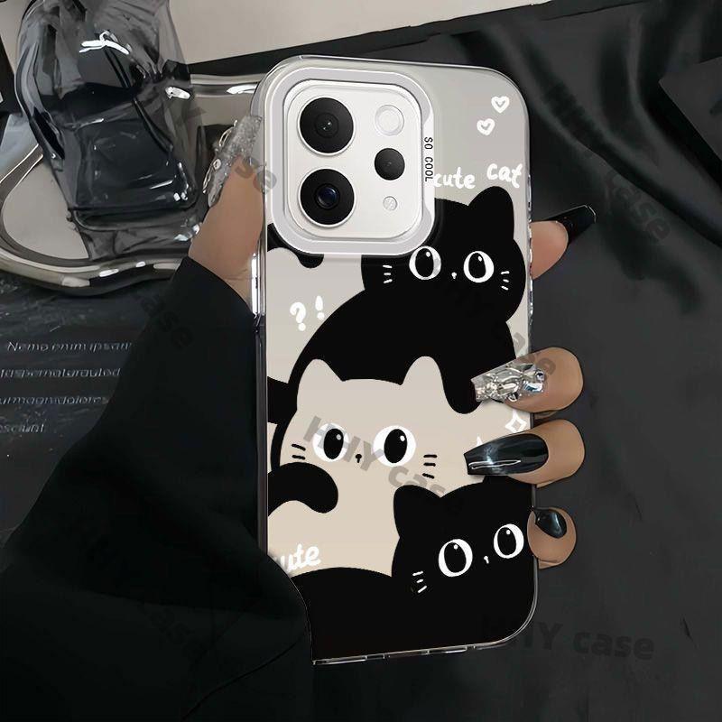 เคส Vivo V70 5G เคส กรณีน่ารักแมวดํา ins สไตล์กันกระแทก รูปที่ 7