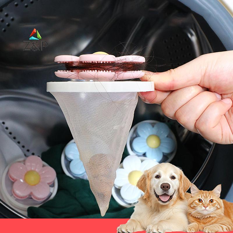 [Z&PT] เครื่องซักผ้า Hair Catcher กําจัดขนสัตว์เลี้ยงเสื้อผ้าลอยสะสมกรองตาข่ายสกปรกเส้นใยถุงซักผ้าเค