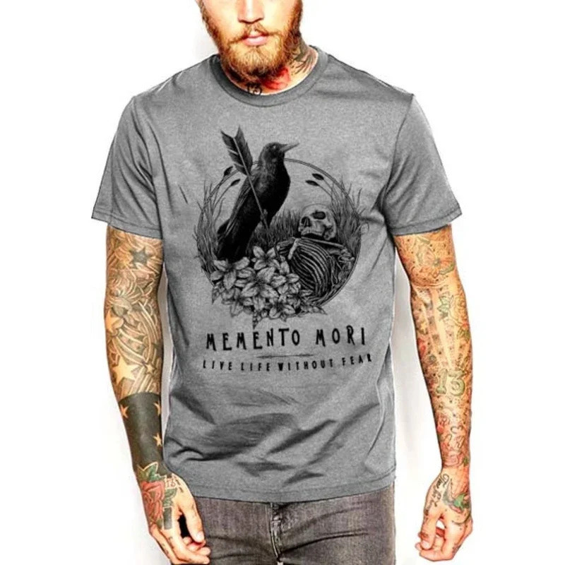 เสื้อยืดทหาร Memento Mori สำหรับกองทัพและการปฏิบัติการทางทหาร