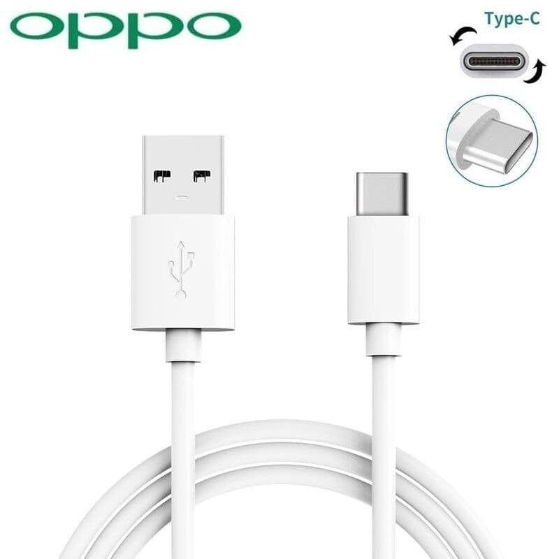 { FastGadget Store } สายเคเบิลข้อมูล OPPO USB TYPE C รองรับการชาร์จอย่างรวดเร็ว 1M