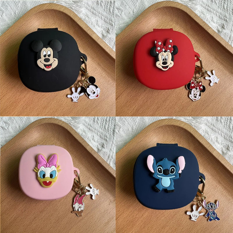 น่ารักการ์ตูน Mickey หูฟังสําหรับ JBL Wave Flex หูฟังสําหรับ JBL wave flex 2 พร้อมพวงกุญแจ