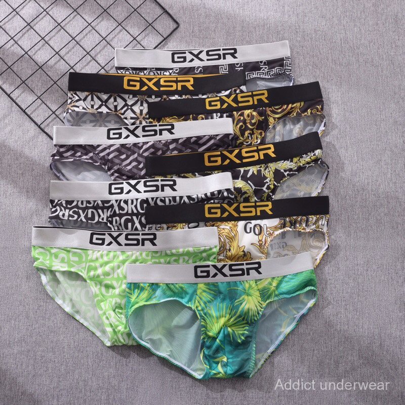 กางเกงชั้นใน ขาเว้า GXSR เนื้อผ้านิ่ม สวมใส่สบาย ระบายอากาศได้ดี Size M-3XL